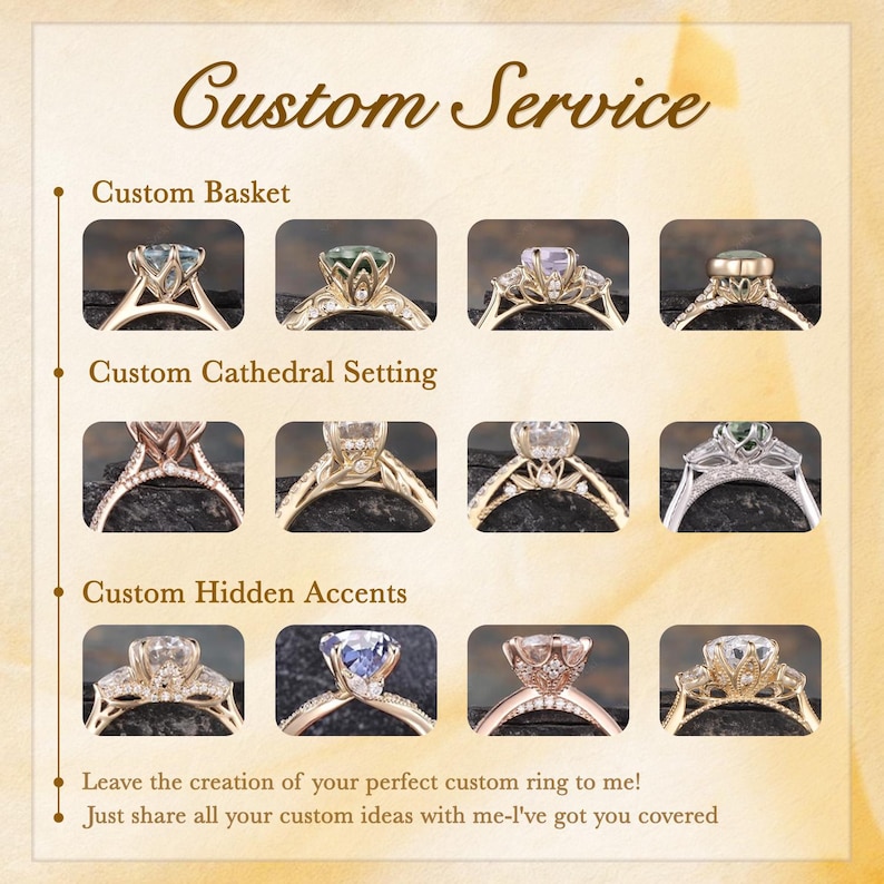 Unique Pear Cut Lab Grown Diamond Engagement Ring Lotus Floral Ring 14K Gold Three Stone Diamond Ring Cathedral Setting Anniversary Gift image 2