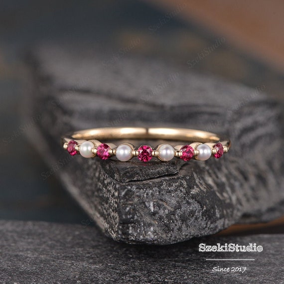 Pearl & Ruby Ring Pearl & Ruby Ring