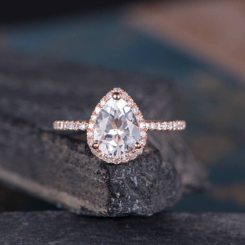rose gold pear shaped engagement ring rose gold pear shaped engagement ring