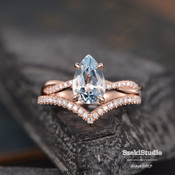 Aquamarine bridal hotsell sets