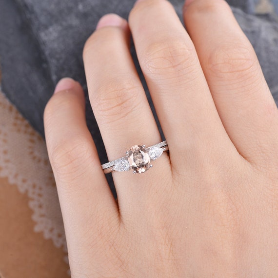 Small morganite hotsell ring