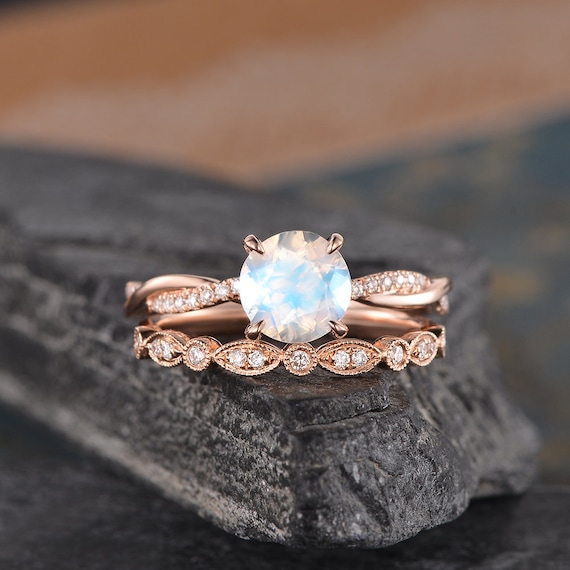 Antique Edwardian Moonstone Diamond Cluster Ring 1.45ct Moonstone – Antique  Jewellery Online