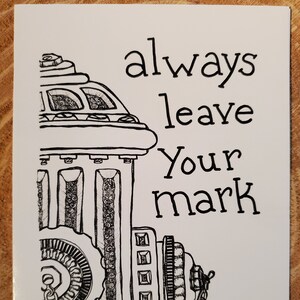 Inspirerende kaart | Originele Pen & Inkttekening - Laat uw merk achter