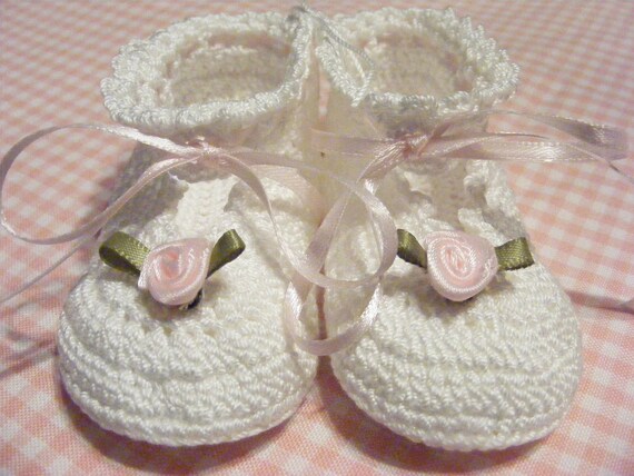 white newborn sandals