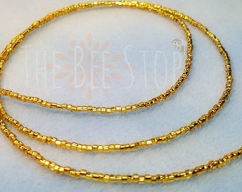 Gold ~》Waist Beads | Stainless Steel Clasp  | Belly Beads | Belly Chain | Body Jewelry | Waistlet| HANDMADE TO ORDER