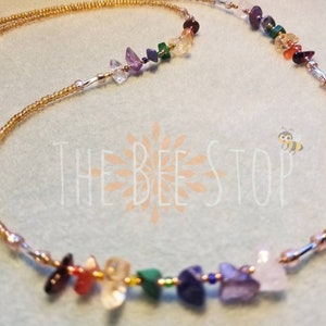 Chakra~》The Original Chakra Waist Beads | Garnet, Carnelian, Citrine, Malachite, Sodalite, Amethyst, Clear Quartz |  | HANDMADE TO ORDER