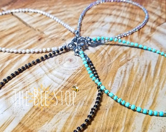N'Gold ~》Anklets | Beaded | Stainless Steel Clasp | Ankle Jewelry| Body Jewelry| HANDMADE TO ORDER