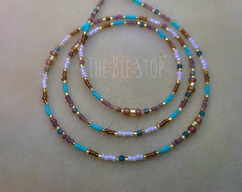 Whimsy~》Waist Beads | Stainless Steel Clasp  | Belly Beads | Belly Chain | Body Jewelry | Waistlet| HANDMADE TO ORDER