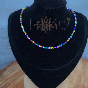 All Mixed Up ~》Choker Necklace | Beaded | Dainty | Stainless Steel | HANDMADE