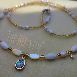 Adoratrice *Limited*~》Waist Beads | Fresh Water Pearls | Mother of Pearl Waist Beads | Paua Shell | Stainless Steel Clasp | HANDMADE TO ORDE