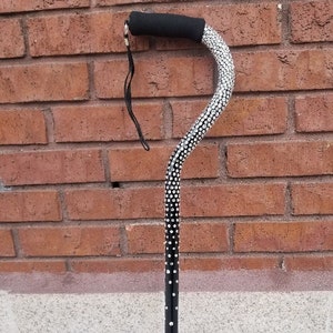Crystal Rhinestone Walking Cane: Heavy Duty Adjustable Fashion Cane