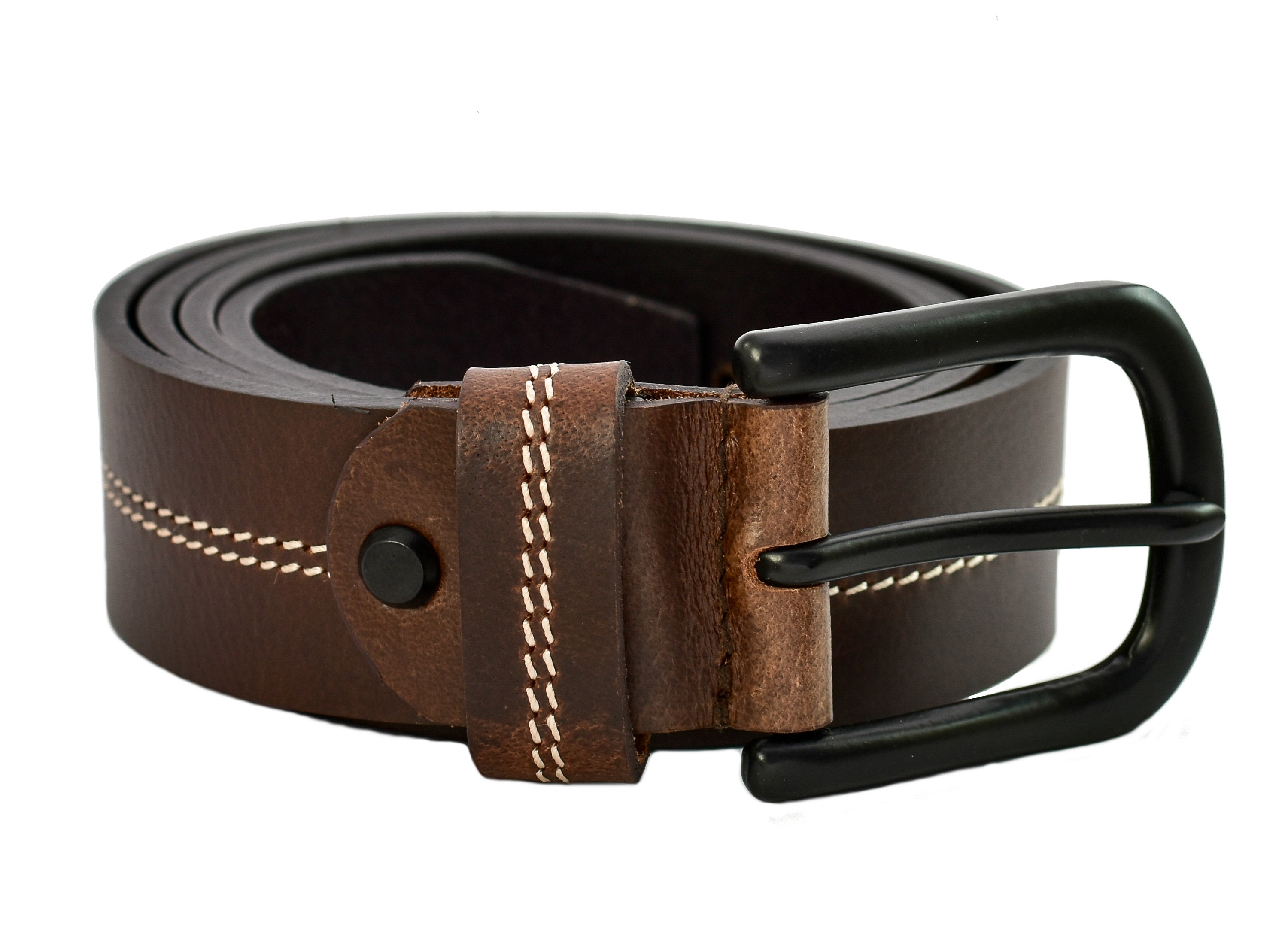 Mens genuine leather belts belt with premium classic buckle etsy uk