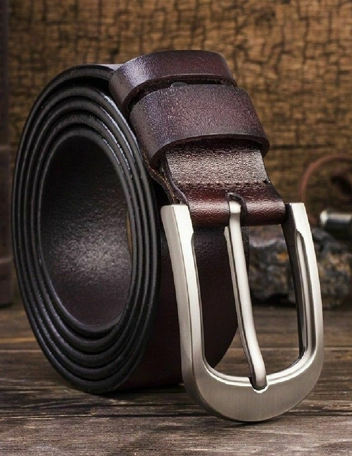 Mens Leather Belt Belts Genuine Full Grain With Solid Pin - Etsy UK