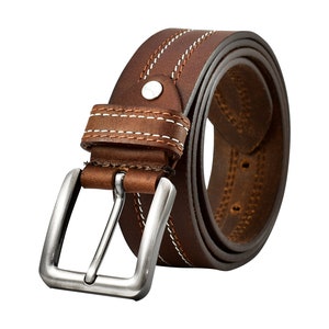 Mens Casual Leather Belts Dress Belt High Quality BUCKLE 100% - Etsy UK