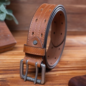 Leather Belt, Full Grain Leather Belt, Brown Leather Belt, Mens Leather Belt, Gift belt, gift for boyfriend, Men Fashion, Quality Leather