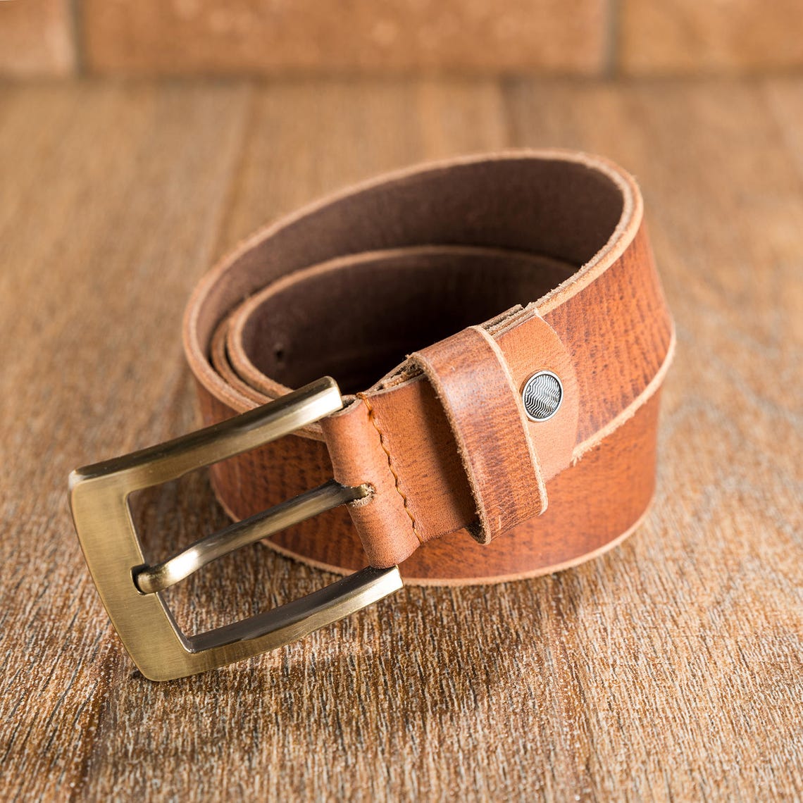 Leather Belts mens Real New Genuine Buckle Trouser Sizes Brown Etsy