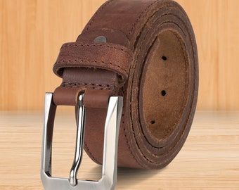 Leather Belts mens Real New Genuine Buckle Trouser Sizes Brown Black Jeans . High Quality BUCKLE # 100% Leather# 1st CLASS