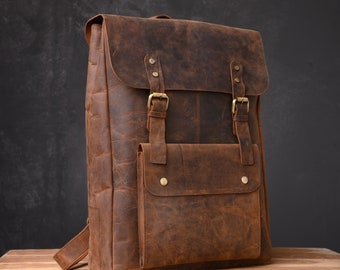 leather back bag for men