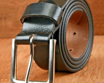 Mens Genuine Leather Belt Belts 38mm Black Brown Full Grain High Quality BUCKLE # 100% Leather # 1st CLASS P&P