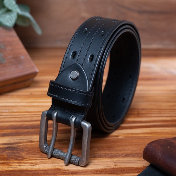 Men's double prong clearance belt