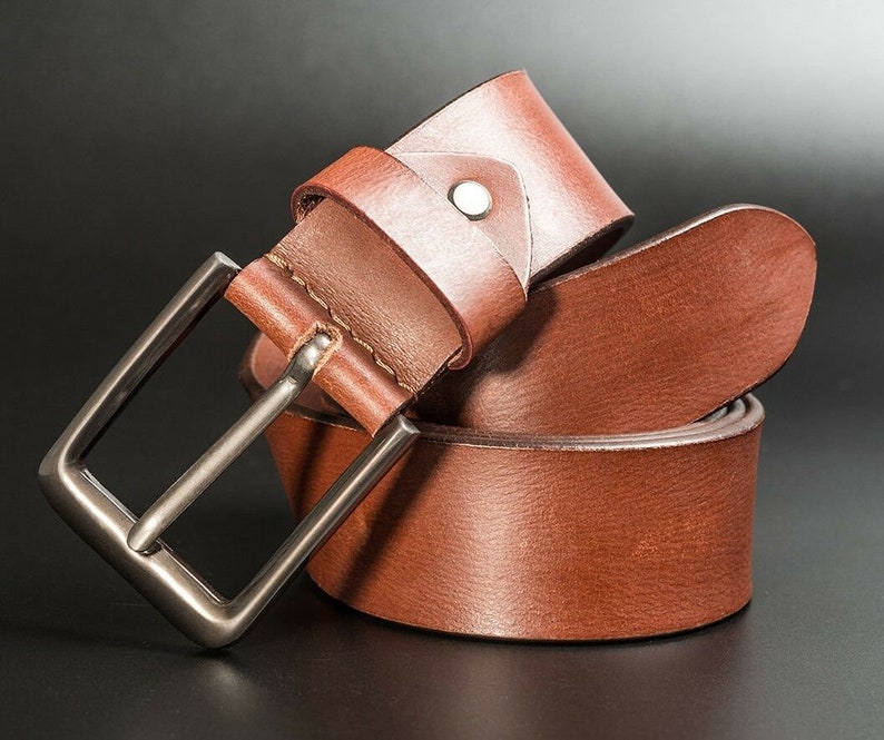 Cintura In Pelle Vera Uomo – Pieno Fiore, Taglia Unica Regolabile, Fibbia A Spillo, Regalo Per Uomo (Natale, Festa Del Papà)