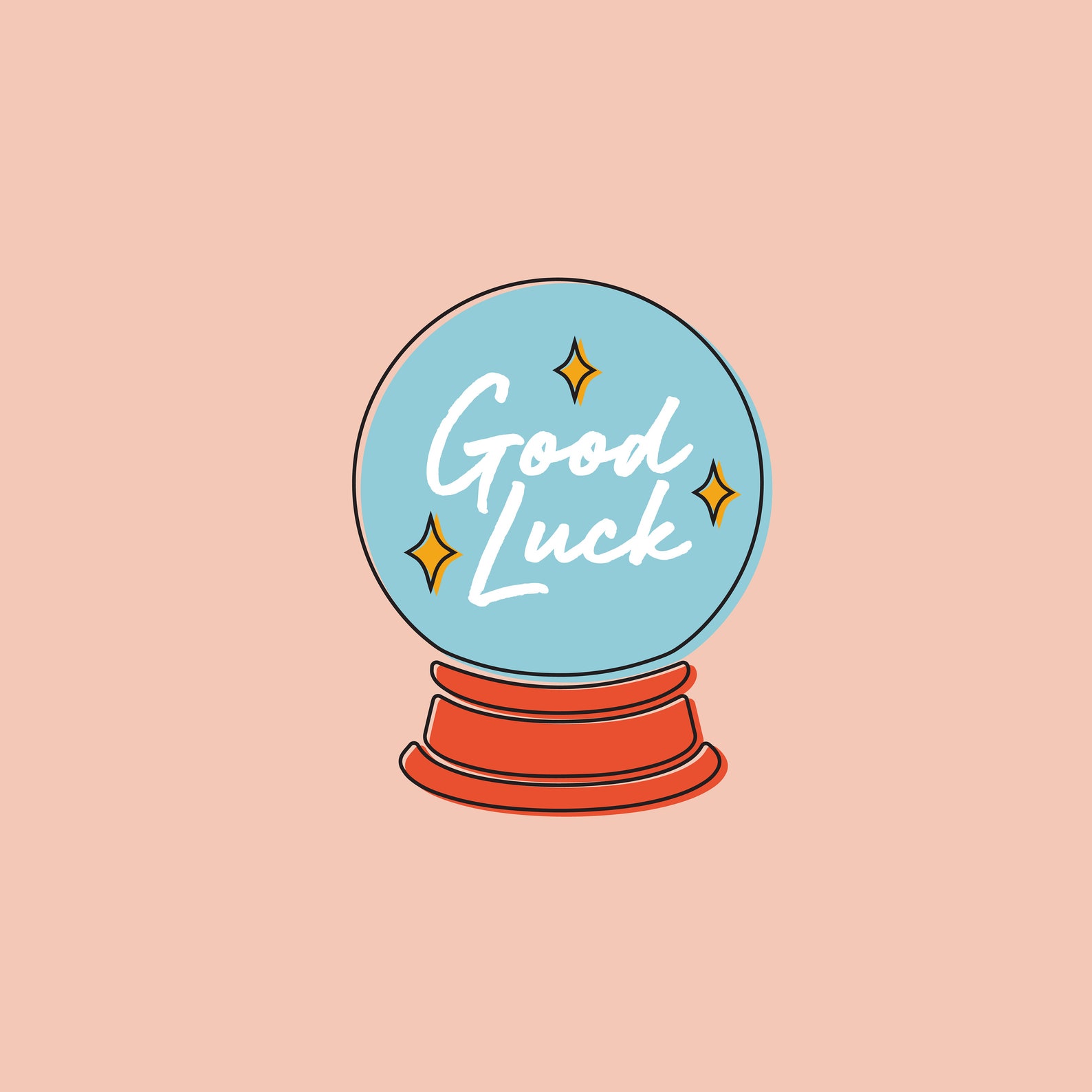 Good Luck Crystal Ball Wall Art Etsy
