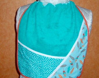 Home & Living Child's napkin native bib elastic towel canteen large bib Terry cloth cotton My cactus bib
