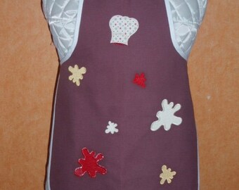 Children's cotton kitchen apron //Child clothing protection//Mixed kitchen apron //Bib apron//Household apron // School apron//Kitchen