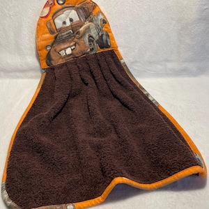 Hand towel with hanging ring in cotton terry // Kitchen towel with hanging ring // Kitchen sponge dishcloth