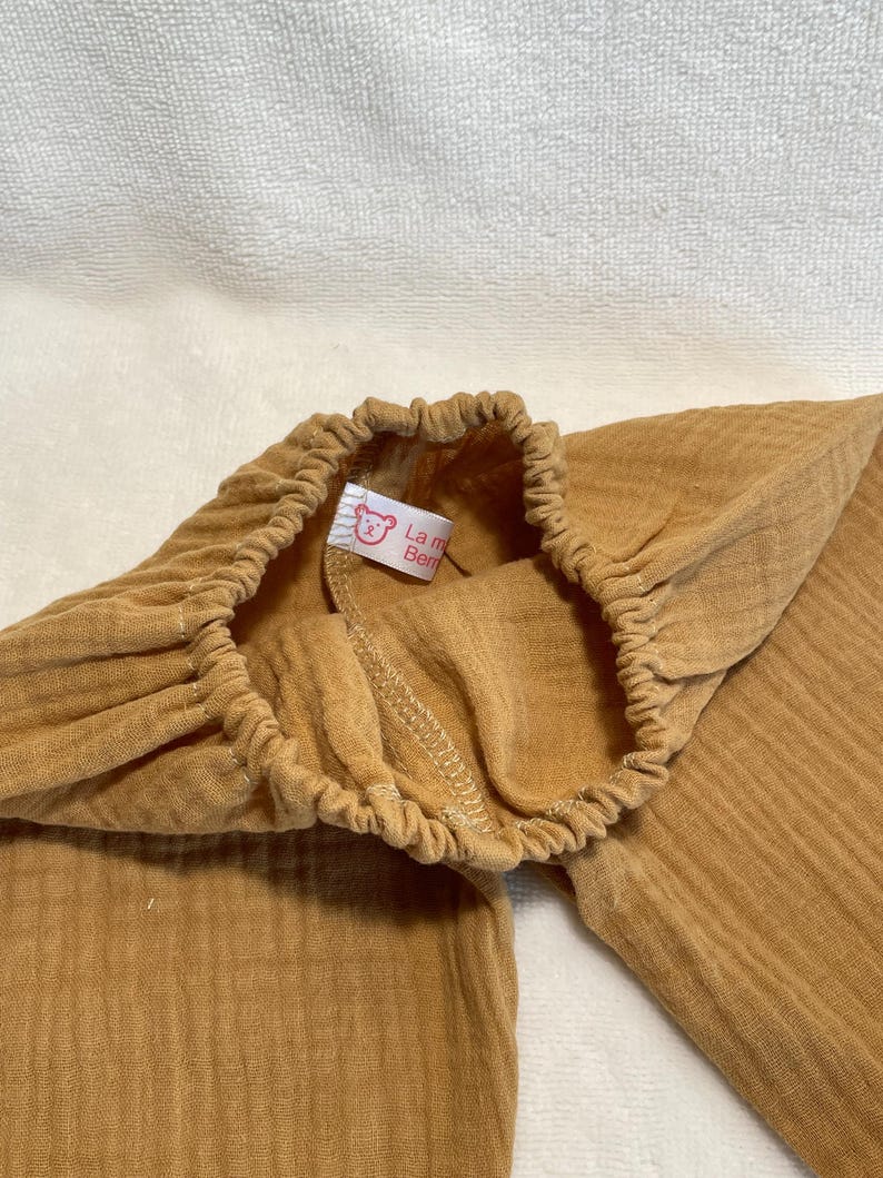 Doll Clothes // Puffy Baby Doll Pants in Camel Double Gauze Fabric Etsy