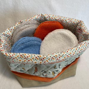 Basket with 12 Baby Cleansing Wipes // Baby Wipes // Large Baby Wipes and Storage Basket // Zero Waste