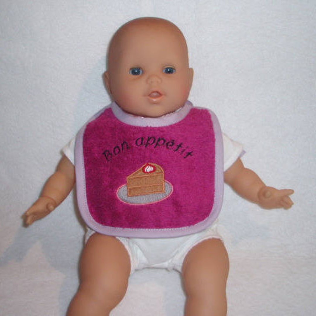Baby Bibs & Doll of 38/42 Cm // Bib Cotton Terry // Towel // Doll