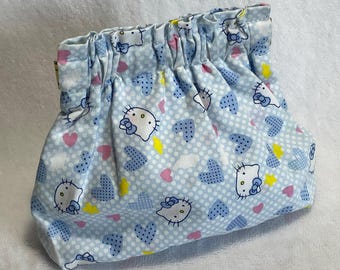 Portamonete piccolo in tessuto di cotone// Pochette clic-clac // Portamonete // Portachiavi in tessuto stampato