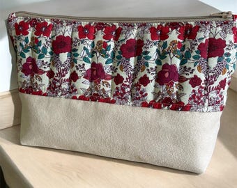 Large toiletry bag // Women's makeup bag // Makeup storage // Travel bag