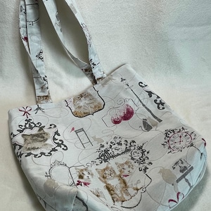 Einkaufstasche // Umhängetasche //Umhängetasche/Rechteckige Tasche/Damentasche aus bedrucktem Stoff