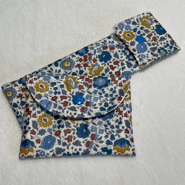 Ensemble Étui brosse à dent + Pochette savonnette en tissu enduit