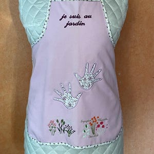 Children&#39;s cotton kitchen apron //Children&#39;s clothing protection//Girls&#39; kitchen apron //Bib apron//Apron with text // Kitchen // Meals