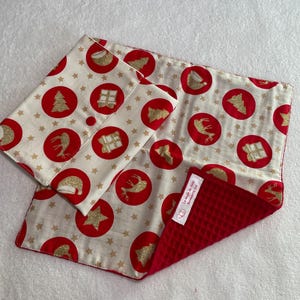 Serviette mit Tasche // Tischserviette für Erwachsene und Kinder // Weihnachtsbedruckte Serviette