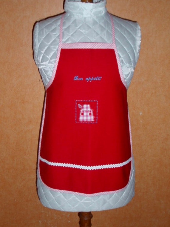 Tablier Cuisine Coton Enfant //Protection Vêtement Enfant//Tablier Mixte //Tablier Bavette//Tablier 