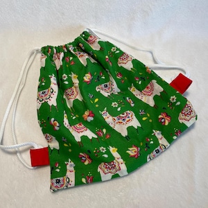 Pochon en tissu // Sac rangement enfant // Sac à goûter // Sac maternelle/ / Sac à doudou // Sac multifonctions