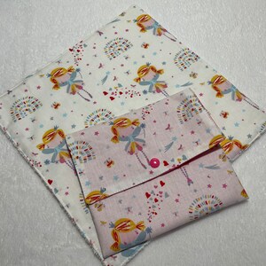 Tovagliolo per bambini con sacchetto/ Asciugamano mensa per bambini/ Asciugamano materno/ Asciugamano in spugna e cotone/ Asciugamano con sacchetto