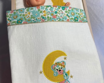 Doll bed set //Doll bed bedding //Doll bed blanket //Doll duvet and cushion set//Doll bassinet blanket