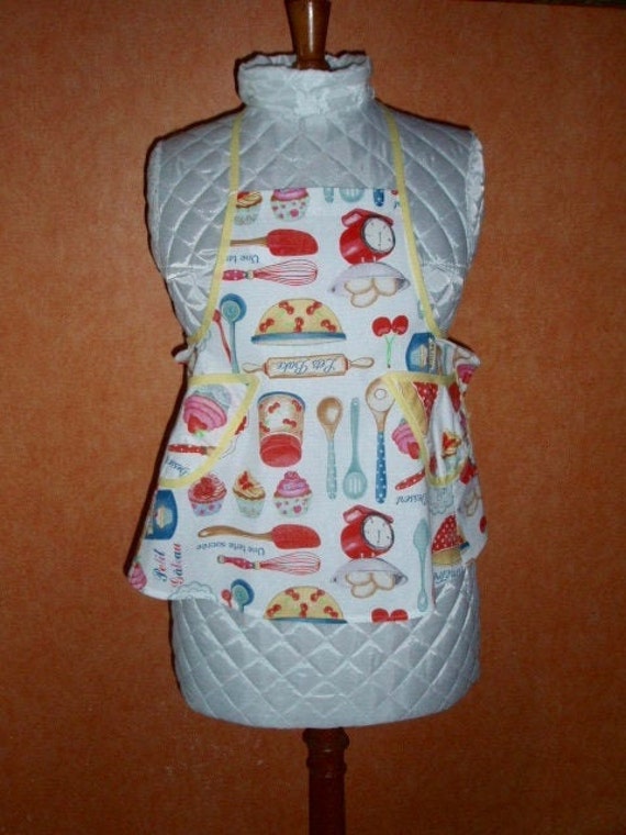 Tablier Cuisine Enfant Coton//Protection Vêtement Enfant//Tablier Mixte //Tablier Bavette//Tablier M