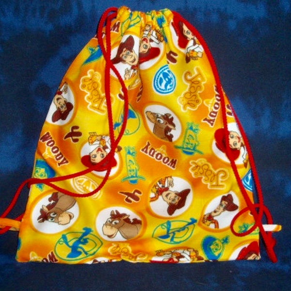 Pochon en tissu//Sac rangement enfant//Sac à goûter// Sac maternelle// Sac à doudou // Sac multifonctions