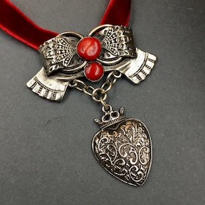 Dukach tradishional ukrainian pendant, nickel silver pendant Yagnus, Ethnic Ukrainian decoration Dukach, Ukrainian jewelry, vintage pendant