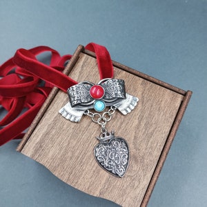 Dukach tradishional ukrainian pendant, Ethnic Ukrainian decoration Dukach, Ukrainian jewelry, vintage pendants