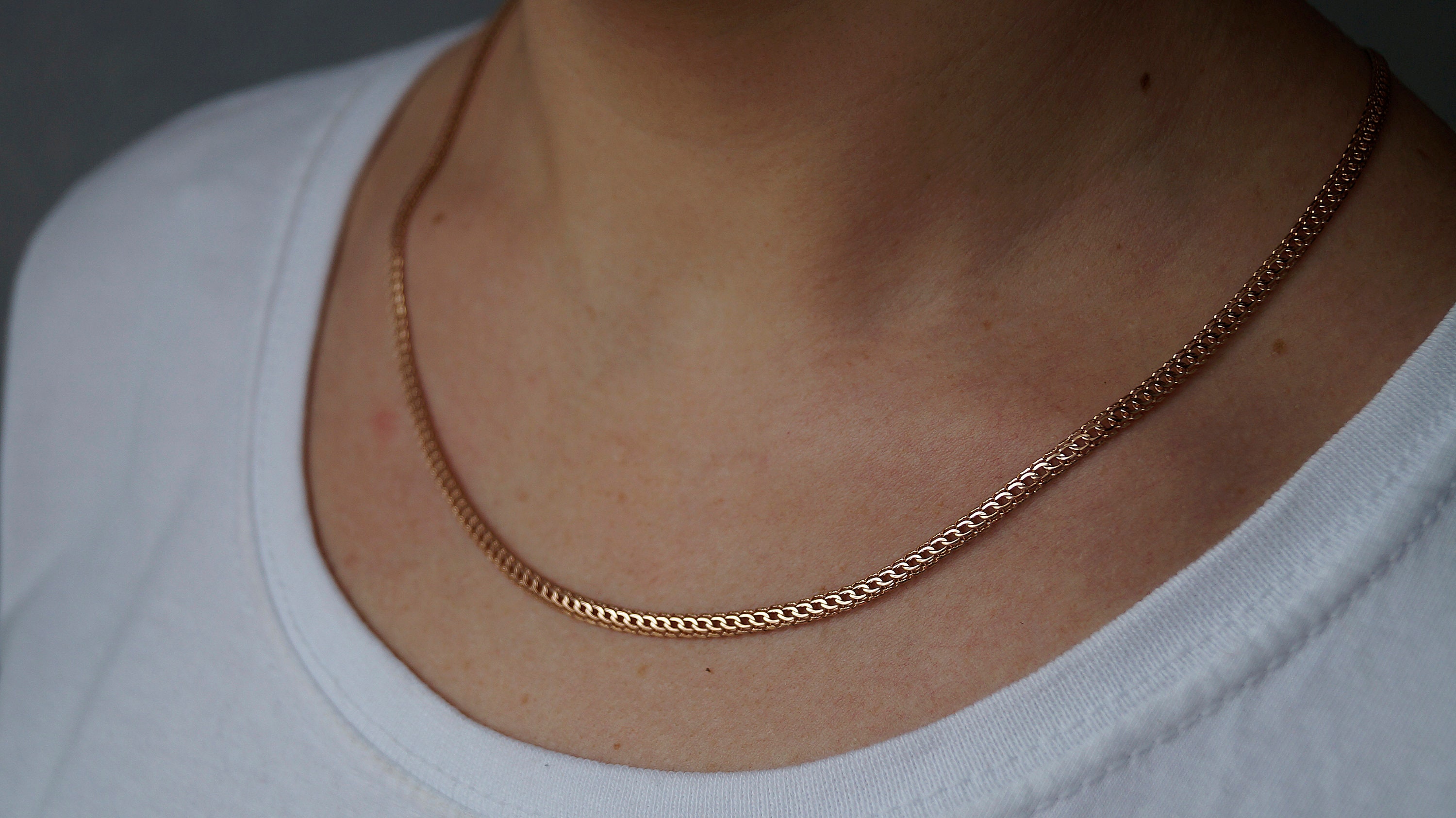 Collana Catena Figaro 3+1 1,8 mm in Oro Vermeil 18 kt – My Mō Gioielli
