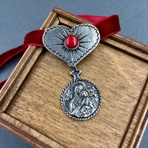 Dukach tradishional ukrainian pendant, silver coin pendant, Ethnic Ukrainian decoration Dukach, Ukrainian jewelry, vintage pendant