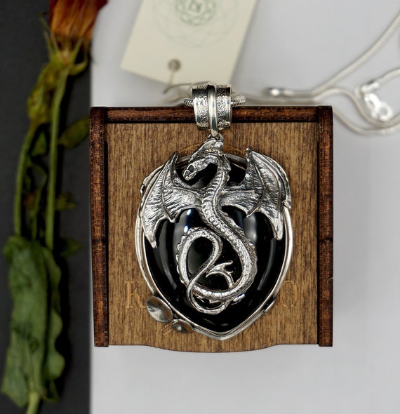Sterling SIlver Soaring Dragon Pendant Sterling SIlver Soaring Dragon Pendant
