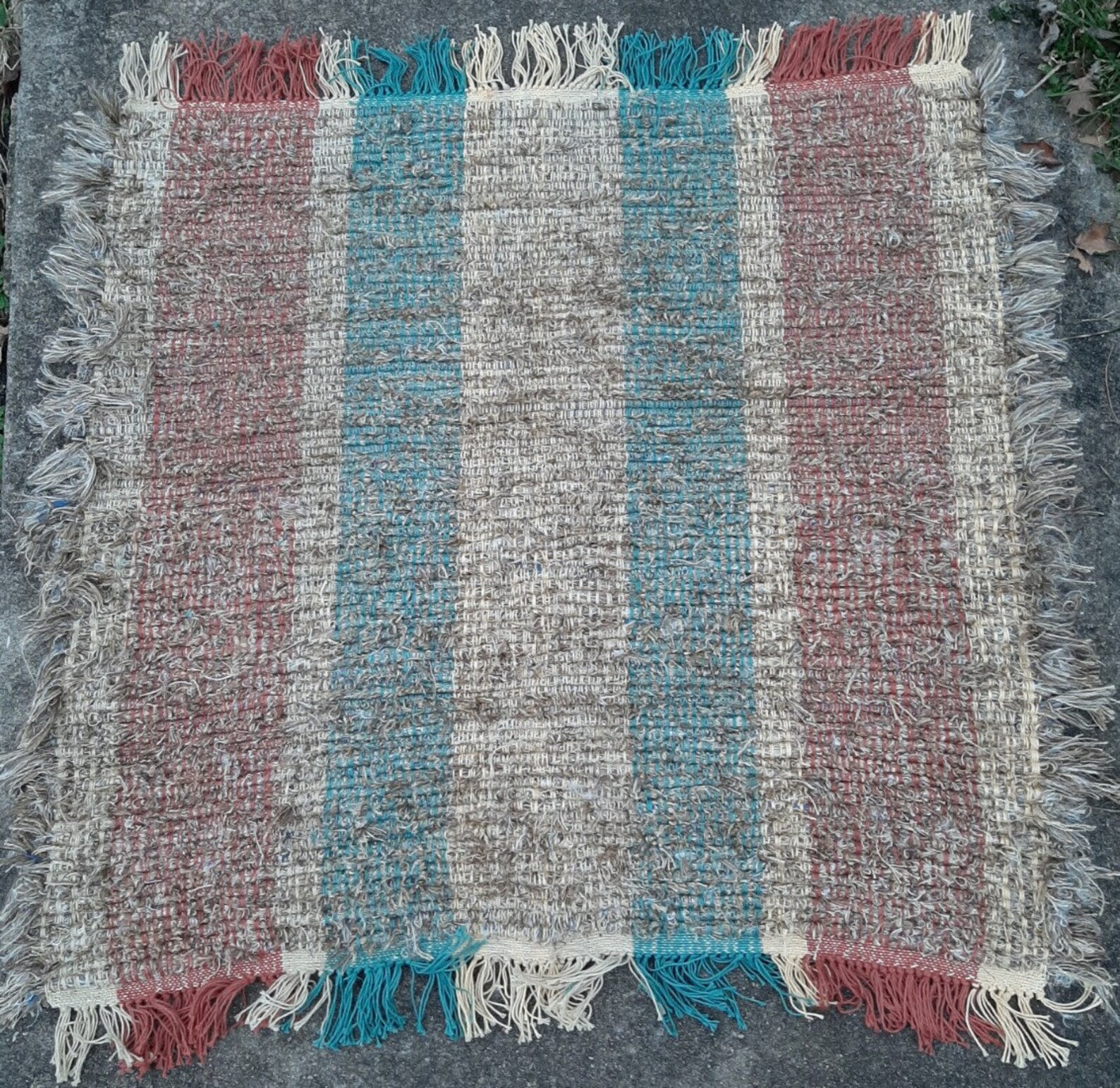 Handwoven Shaggy Rag Rug Free Shipping Etsy